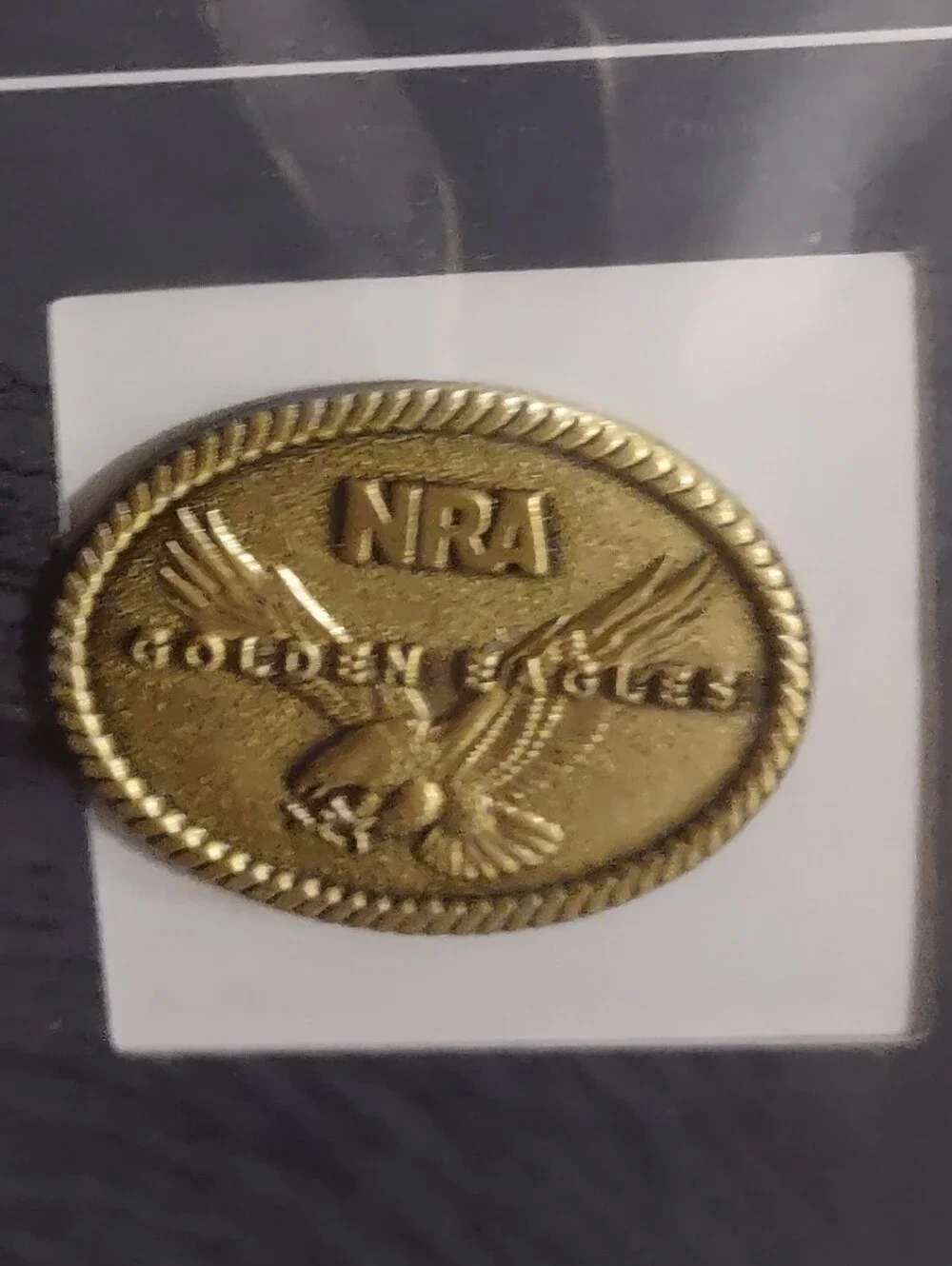 Lot Of 5- NRA Golden Eagles Commemorative Lapel Pins New In Package Mint Vintage